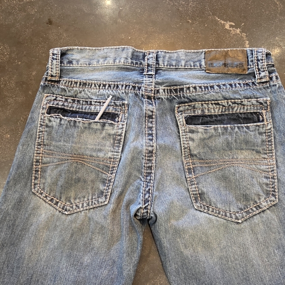 Mens Express Blue Slim Fit Straight Leg ROCCO Jeans 32X34 - Picture 11 of 13